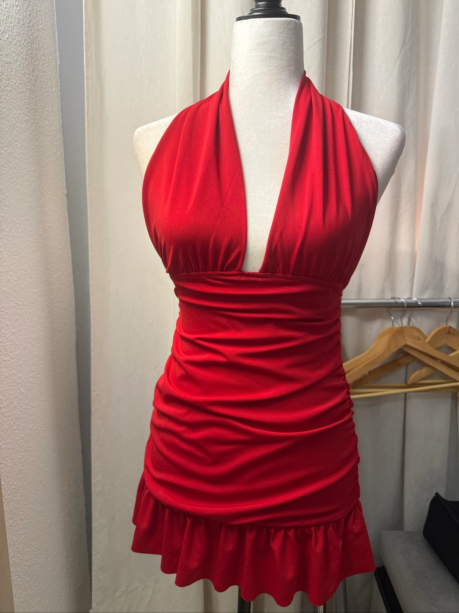 Vestido mini color rojo